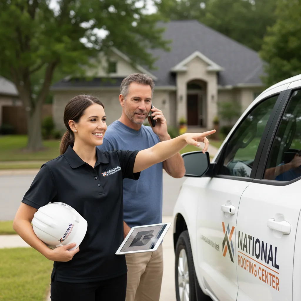 National Roofing Center customer support in Highland Home